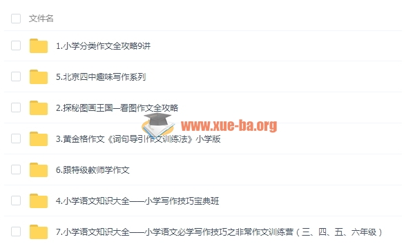 小学作文全套百度网盘下载第1张 - 学霸网
