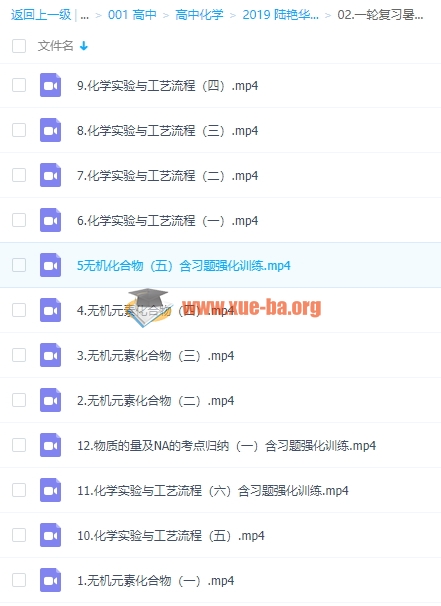 2019 陆艳华化学复习联报第2张