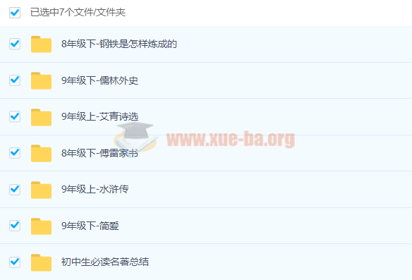 初中生必读名著资料百度云下载第1张