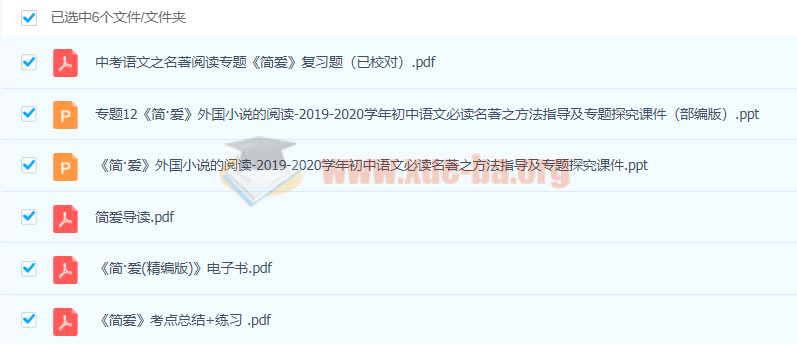 初中生必读名著资料百度云下载第2张