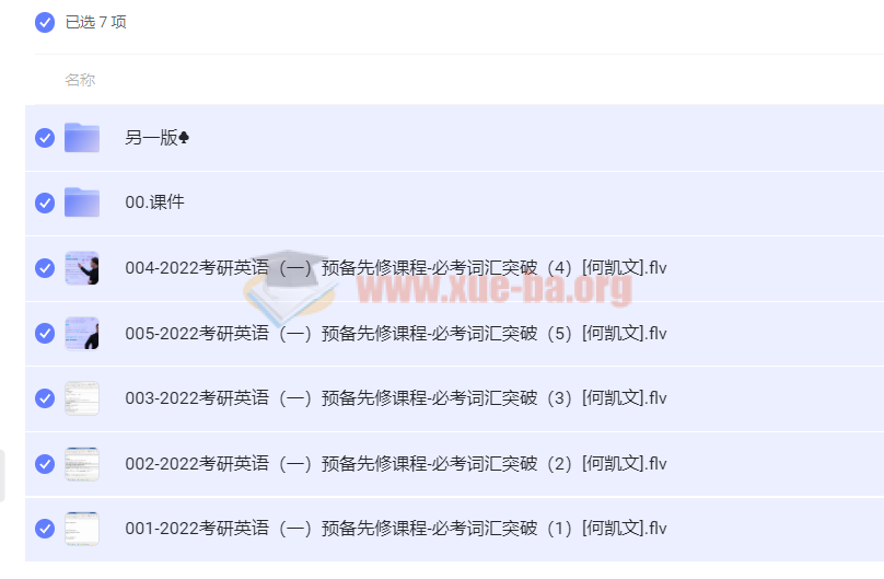 2022考研英语 必考词汇突破（何凯文）