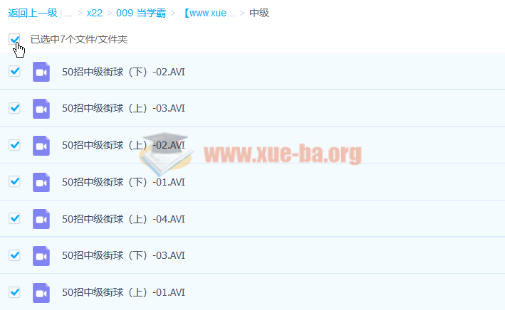 140招街球篮球初中高级标清教学视频 百度网盘分享第2张 - 学霸网 140招街球篮球初中高级标清教学视频 百度网盘分享