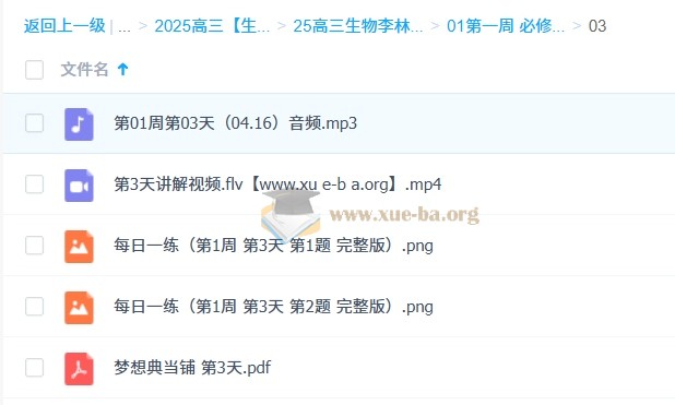 2025高三高考生物 李林 押题班 梦想典当铺 百度网盘下载第11张 - 学霸网