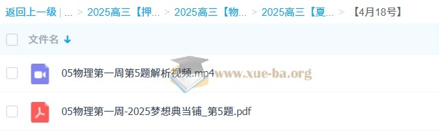 2025高三高考物理 夏梦迪 梦想典当铺 百度网盘第9张 - 学霸网