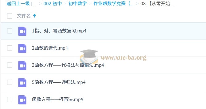数学竞赛(小蓝本)【小初~视频+PDF】第2张 - 学霸网