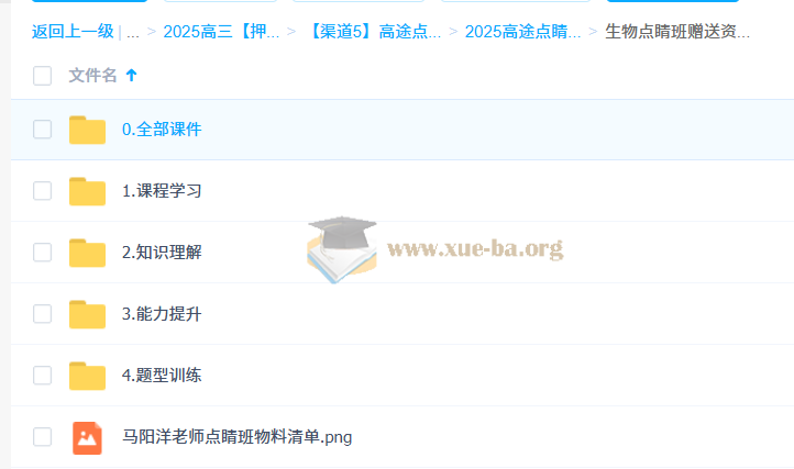 马阳洋 2025高三高考冲刺 点睛班 百度网盘第3张 - 学霸网