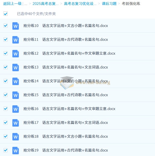 2025高考语文总复习优化设计二轮用书 语文(PPT+word)第4张 - 学霸网