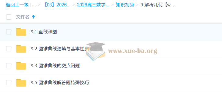 2026年高三 高考数学 王伟 一轮知识视频 规划服务 暑假班秋季班 百度网盘第4张 - 学霸网