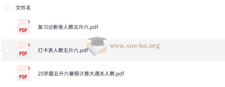 学霸的暑假 小学数学 计算暑期大通关 人教版 25春 夸克网盘第3张 - 学霸网