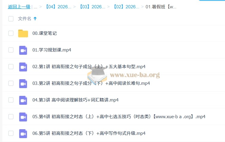 何红艳 高中英语 2026高一英语尖端暑假班 秋季班 更新中第3张 - 学霸网