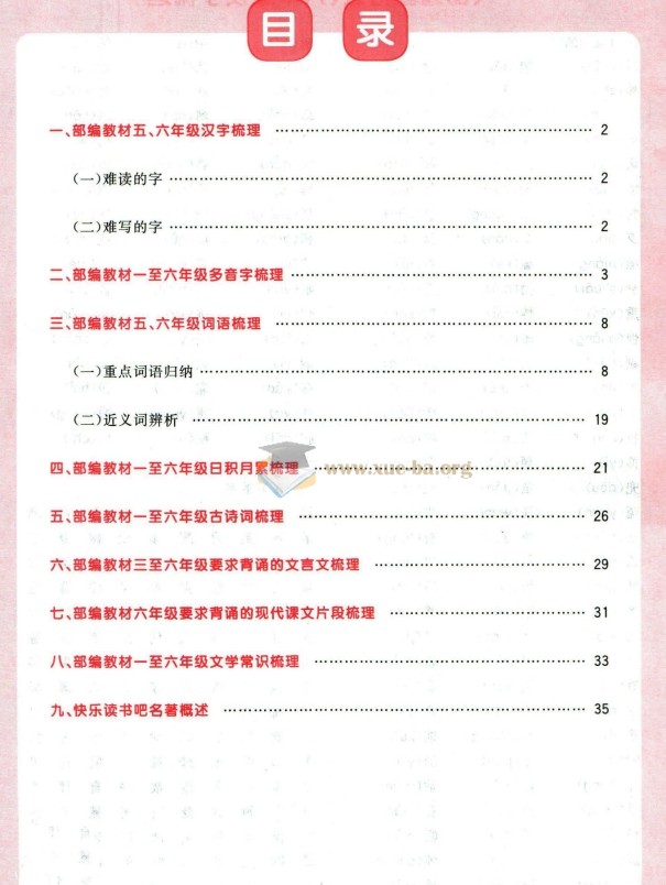 阳光同学小学毕业升学 小升初 教材知识梳理第2张 - 学霸网