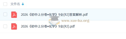 2026初中 必刷题上分卷 9年级上册(7科全套)第4张 - 学霸网