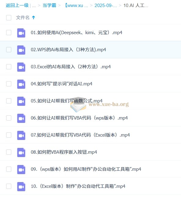 Excel全方位技能课 含基础操作、函数公式、数据透视、图表、AI应用等第2张 - 学霸网