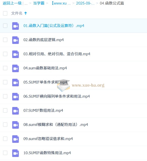 Excel全方位技能课 含基础操作、函数公式、数据透视、图表、AI应用等第3张 - 学霸网