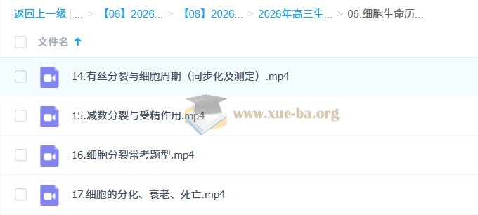 2026高三高考生物 金晶 一轮复习 百度网盘第3张 - 学霸网