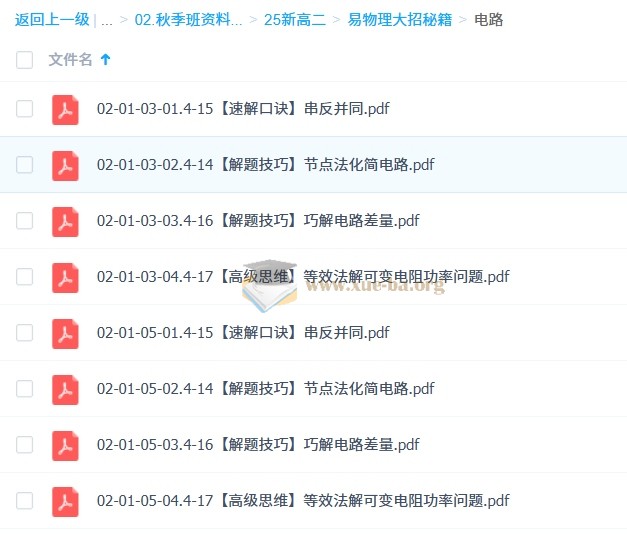 何连伟 高中物理 2026高二物理 A+尖端+S提升秋季班 更新中第9张 - 学霸网