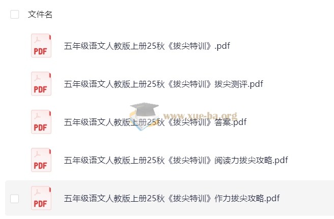 1-6年级语文人教版上册25秋 拔尖特训第3张 - 学霸网
