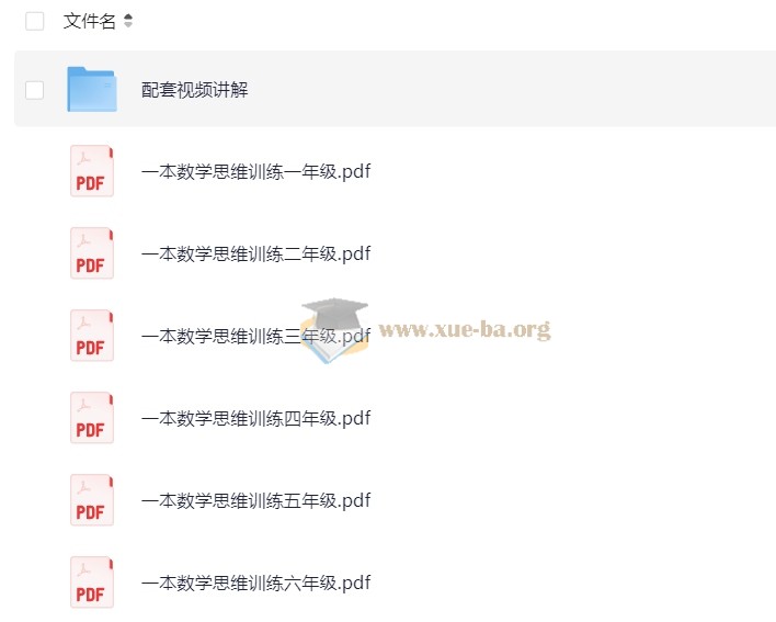 小学数学 1-6年级 举一反三思维训练 12.5GB第1张 - 学霸网
