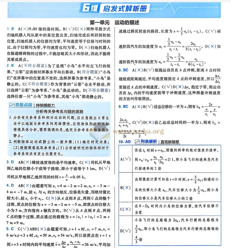 2026 高中 天星单元双测卷 校测同步必修上册(语文物理历史)第3张 - 学霸网