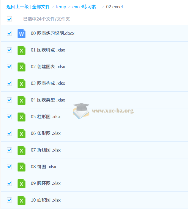 某宝购买 excel练习素材函数公式表格 4.95G整理合集第3张 - 学霸网
