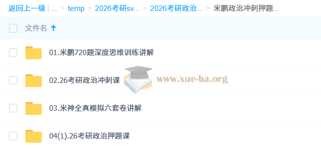 2026 考研政治 米鹏政治冲刺押题班 百度网盘第1张 - 学霸网