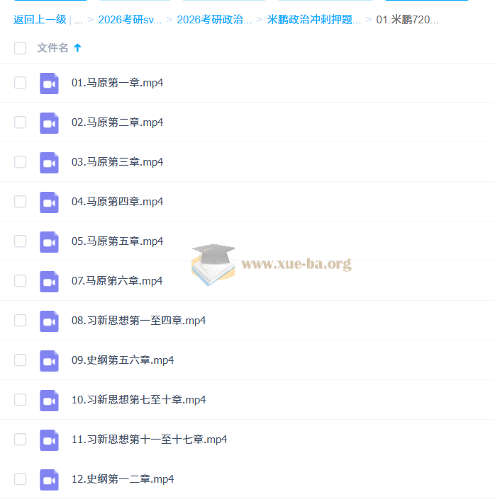 2026 考研政治 米鹏政治冲刺押题班 百度网盘第2张 - 学霸网