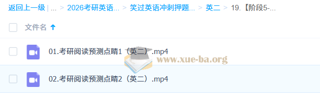 大学英语 考研英语 笑过英语冲刺押题班 百度网盘第2张 - 学霸网