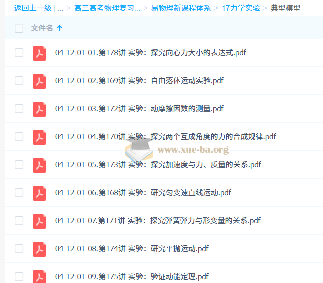 高三高考物理复习资料合集第5张 - 学霸网