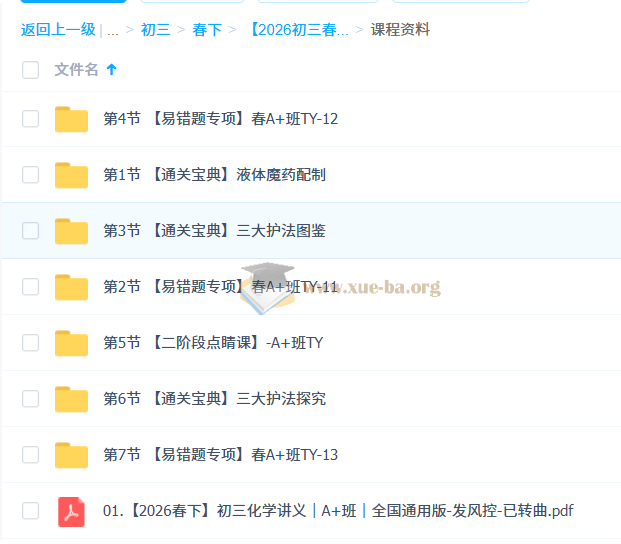 2026初三春下 实验科学自主学习·TY·A+ 杨雯智第3张 - 学霸网