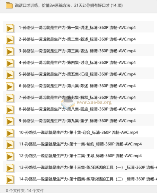 说话口才训练,价值3w系统方法,21天让你拥有好口才第1张 - 学霸网