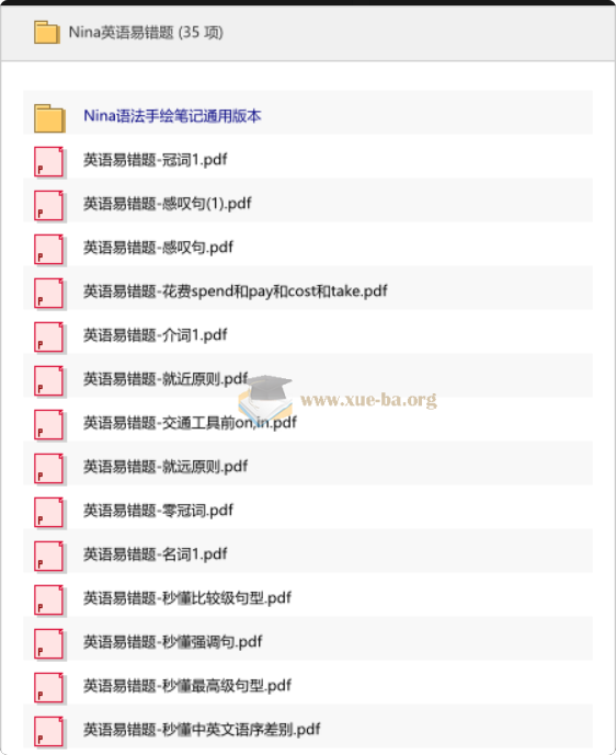 Nina英语易错题第1张 - 学霸网