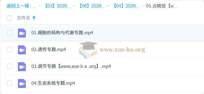段瑞莹 2026高三高考生物 点睛班第1张 - 学霸网