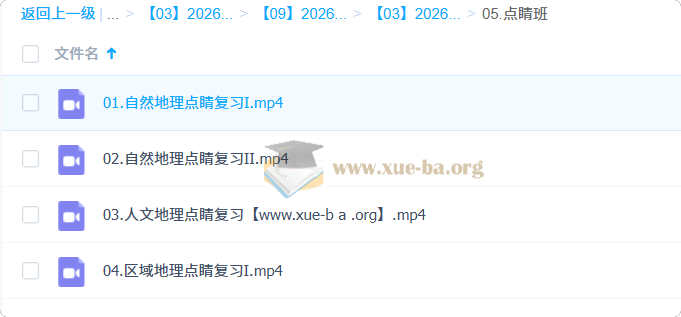 林潇 高中地理 2026高三高考地理 决战冲刺点睛班第1张 - 学霸网
