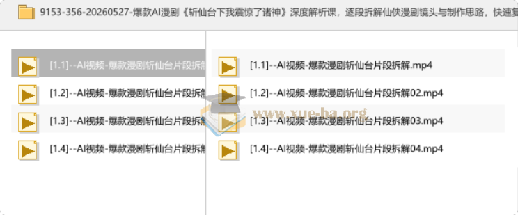 爆款AI漫剧 斩仙台下我震惊了诸神 深度解析课第1张 - 学霸网