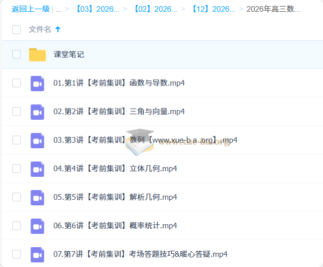 2026高三高考数学 刘天麒 三轮高考冲刺密训班第1张 - 学霸网