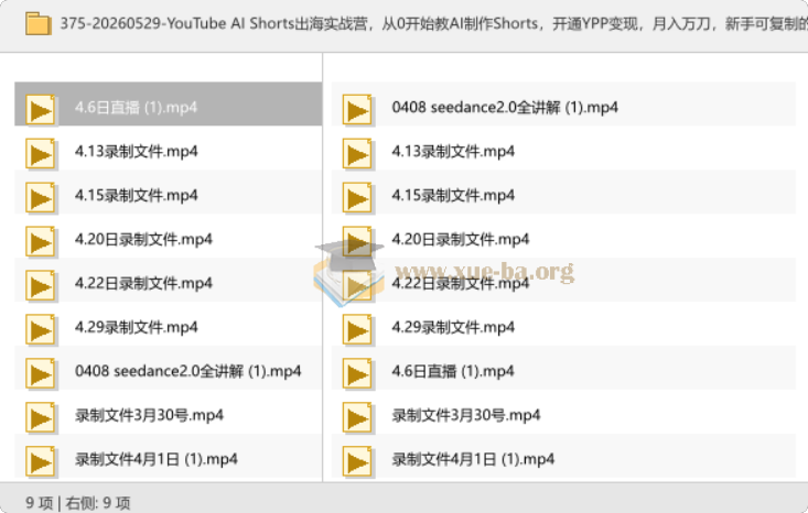 YouTube AI Shorts出海实战营 从0开始教AI制作Shorts 月入万刀第1张 - 学霸网