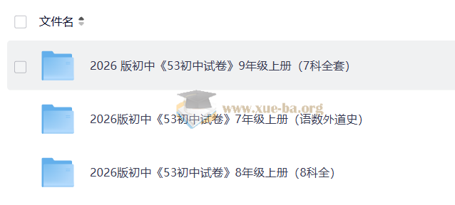 2026版53中考资料包第4张 - 学霸网