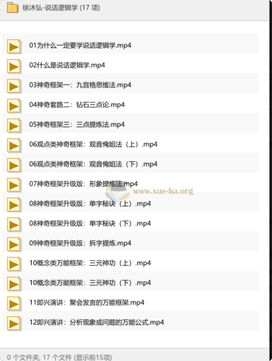 徐沐弘-说话逻辑学第1张 - 学霸网