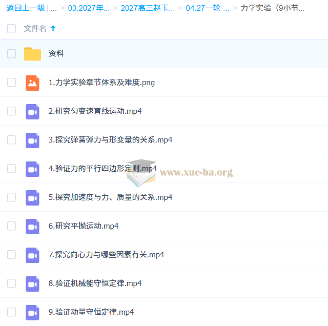 2027高三高考物理 赵玉峰 一轮第4张 - 学霸网