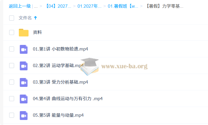 2027 高三高考物理 夏梦迪 一轮暑假班第3张 - 学霸网