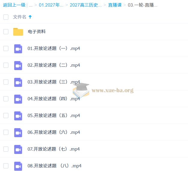 2027高三高考历史 刘勖雯 一轮第2张 - 学霸网