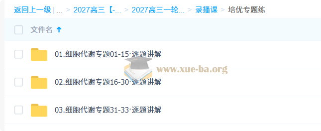 2027高三高考生物 张鹏 一轮复习第3张 - 学霸网