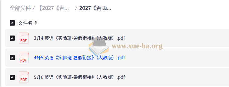 2027小学语文数学英语 实验班提优训练暑假衔接第2张 - 学霸网
