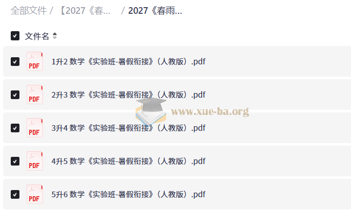 2027小学语文数学英语 实验班提优训练暑假衔接第3张 - 学霸网