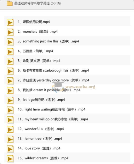 英语老师带你听歌学英语第1张 - 学霸网
