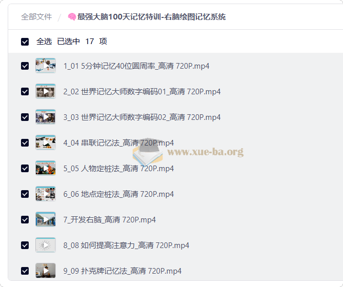 最强大脑100天记忆特训-右脑绘图记忆系统第1张 - 学霸网