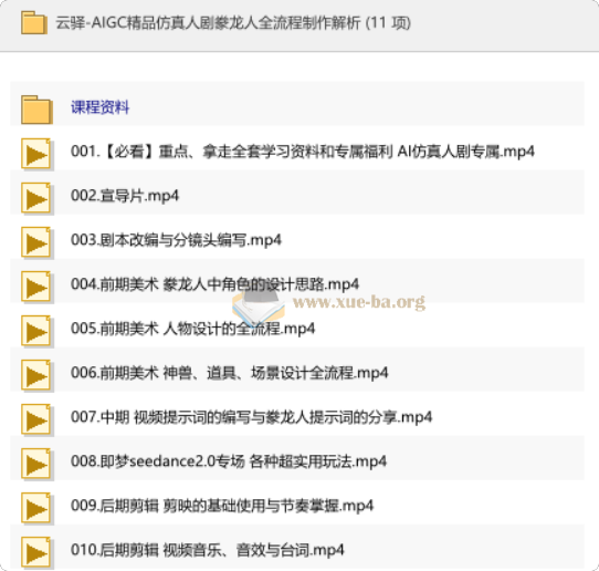 AIGC精品仿真人剧豢龙人全流程制作解析第1张 - 学霸网