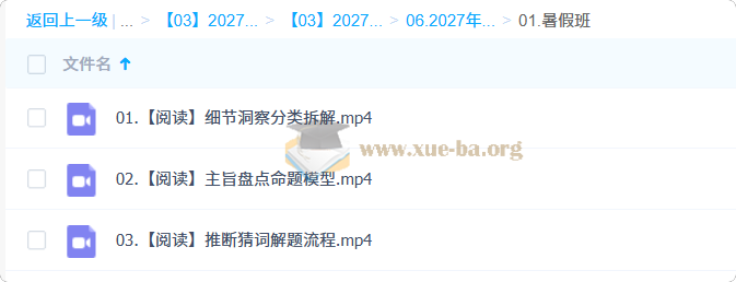 2027高三高考英语 王双林 暑假班第1张 - 学霸网
