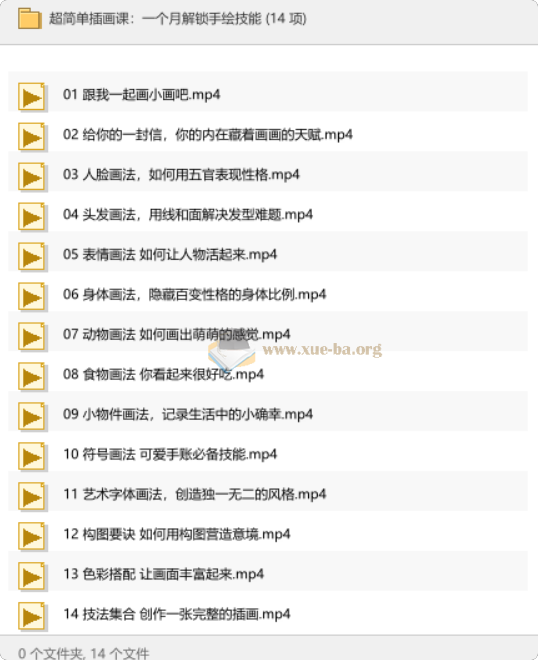 超简单插画课:一个月解锁手绘技能第1张 - 学霸网