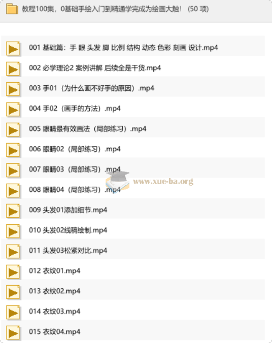 教程100集,0基础手绘入门到精通学完成为绘画大触!第1张 - 学霸网
